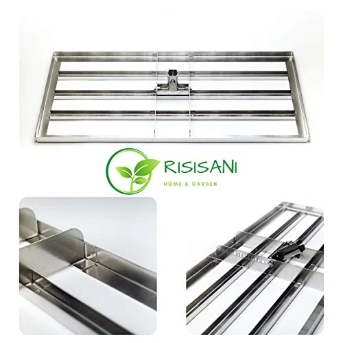 RASENRAKEL RISISANI Leveling-Rake - Level-Rake - Levelawn-Rake - Flächenebner - Topdressing - ohne Stiel