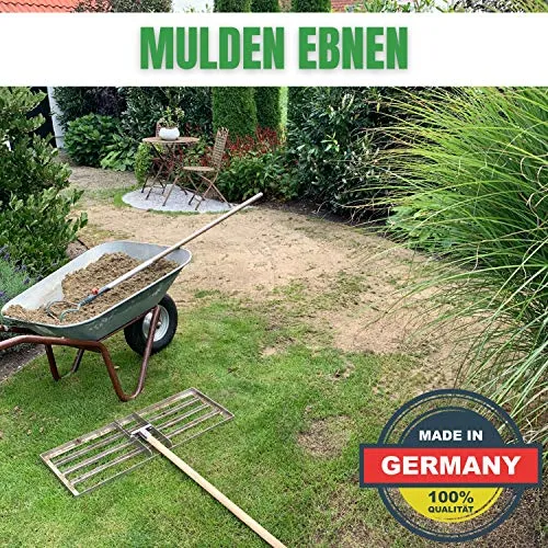 RASENRAKEL RISISANI Leveling-Rake - Level-Rake - Levelawn-Rake - Flächenebner - Topdressing - ohne Stiel