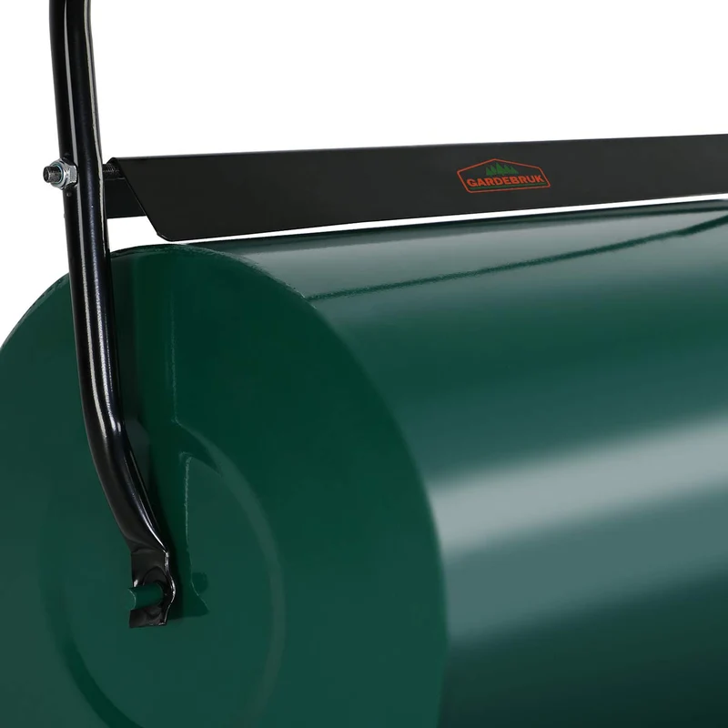 Gardebruk Rasenwalze 60cm 48l Füllvolumen Schmutzabweiser Metall Handwalze Rasenroller Gartenwalze Ackerwalze