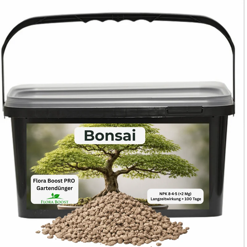 Bonsai Dünger Langzeitwirkung | Flora Boost PRO NPK 8-4-5 für gesunde Pflanzen