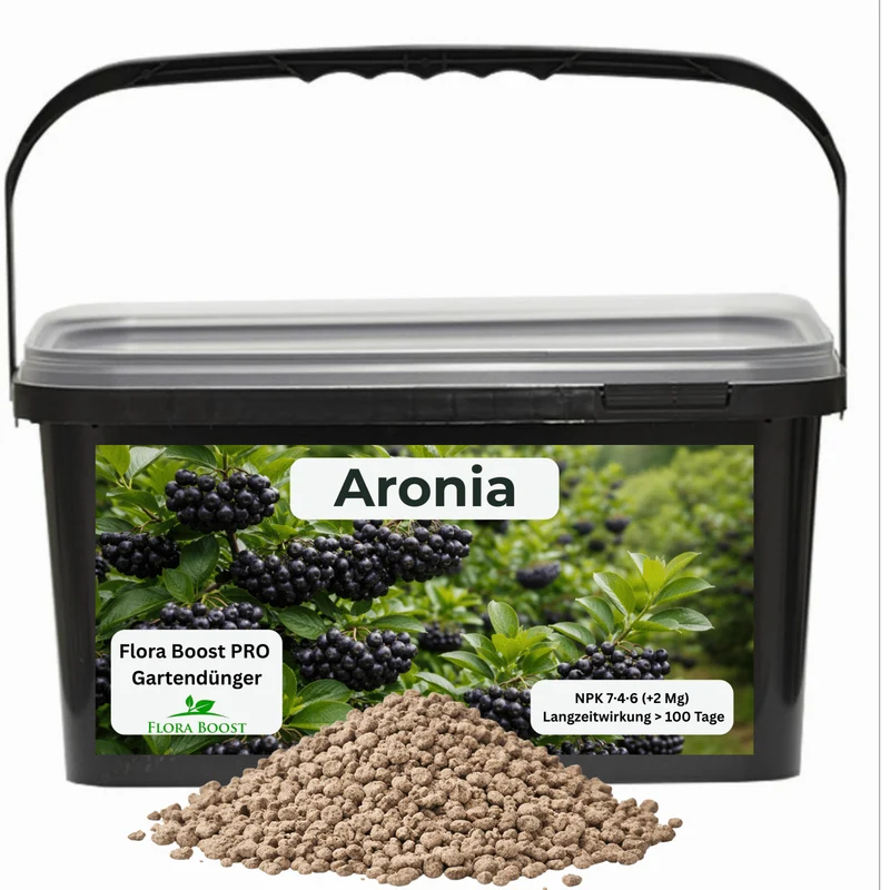 Aronia Dünger Langzeitwirkung | Flora Boost PRO NPK 7-4-6 für optimale Pflanzenpflege