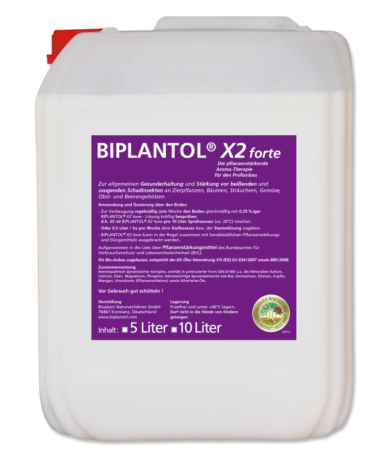 BIPLANTOL® X2 Forte - biologische Pflanzenstärkung - 10 L
