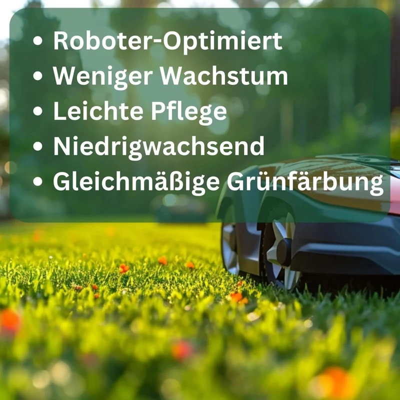 Rasensamen für Mähroboter – RoboGreen von Flora Boost für Ihren perfekten Rasen