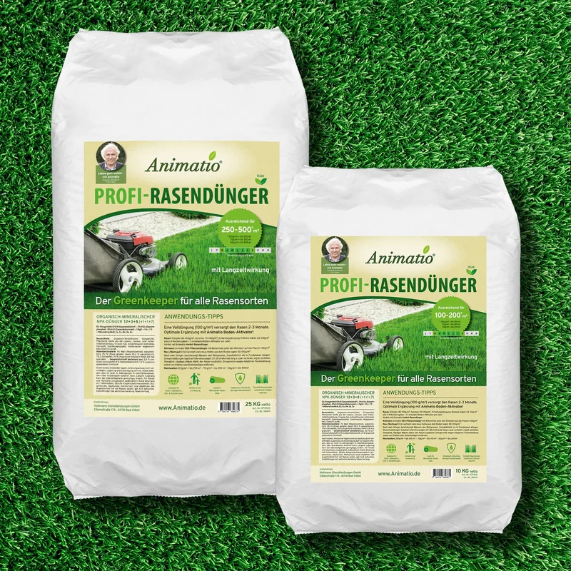 Animatio® Profi-Rasendünger 25Kg (Org-min NPK Dünger 12-3-8)