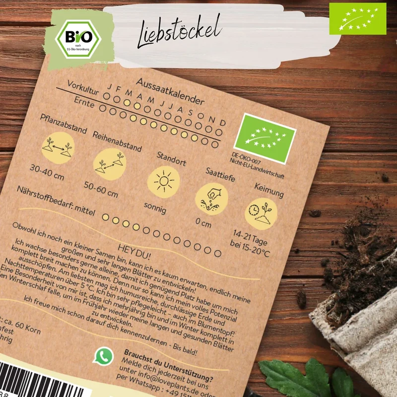 Bio Liebstöckel Samen