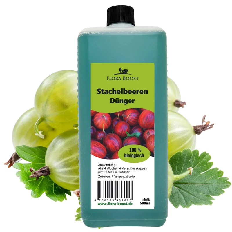 Stachelbeeren Dünger von Flora Boost für gesunde Pflanzen und ertragreiche Ernten