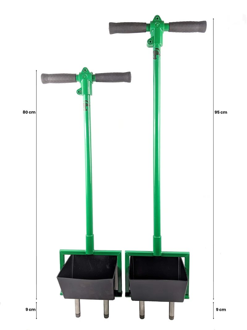 Rasenlüfter/Aerifizierer mit Auffangwanne (Stiellänge 95cm, Spoon 20) (95)
