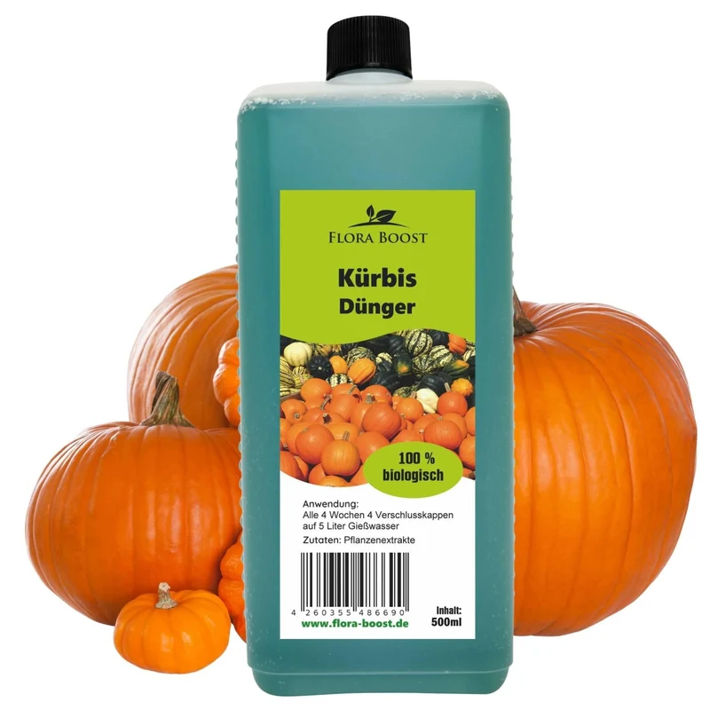 Kürbis Dünger von Flora Boost für gesunde Ernte und kräftige Pflanzen