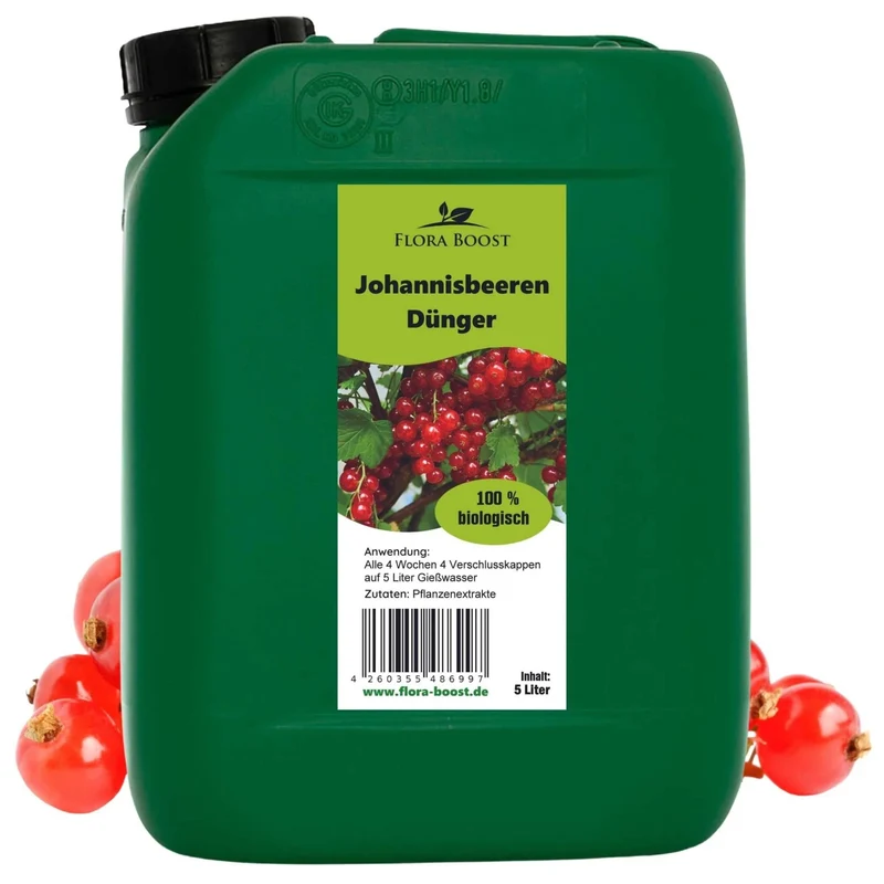 Johannisbeeren Dünger von Flora Boost für kräftige Ernten