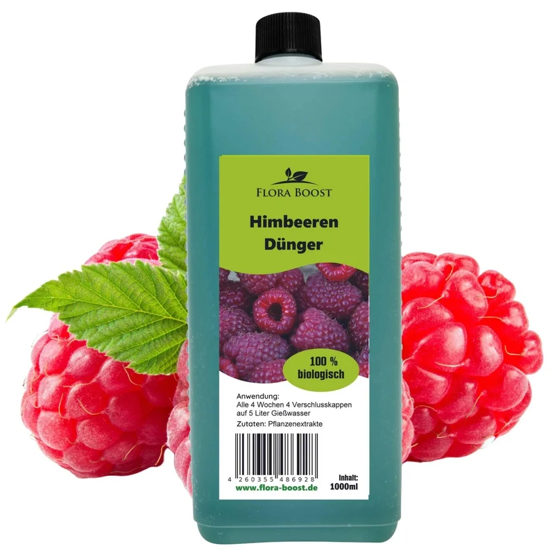 Himbeeren Dünger von Flora Boost für gesunde Pflanzen und reiche Erträge
