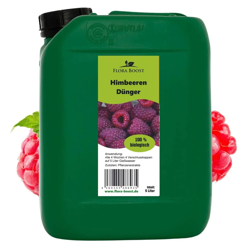 Himbeeren Dünger von Flora Boost für gesunde Pflanzen und reiche Erträge