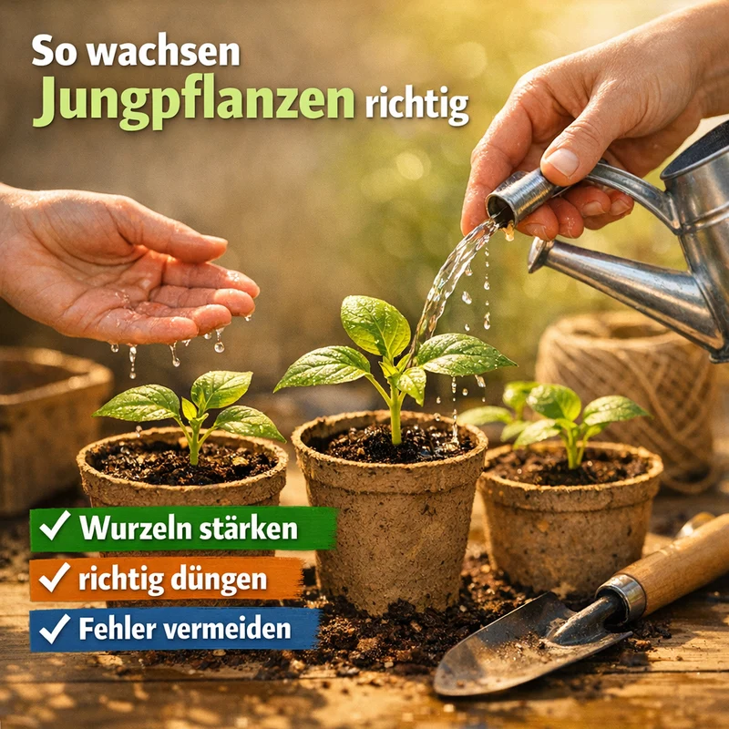 Jungpflanzen Dünger – Flüssigdünger für Anzucht & kräftige Wurzeln | Flora Boost