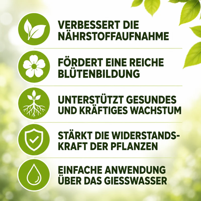 Balkonpflanzen Flüssigdünger – Hochwertiger Dünger von Flora Boost für gesunde Pflanzen