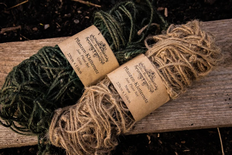 Pflanzen-Kletternetz aus Jute
