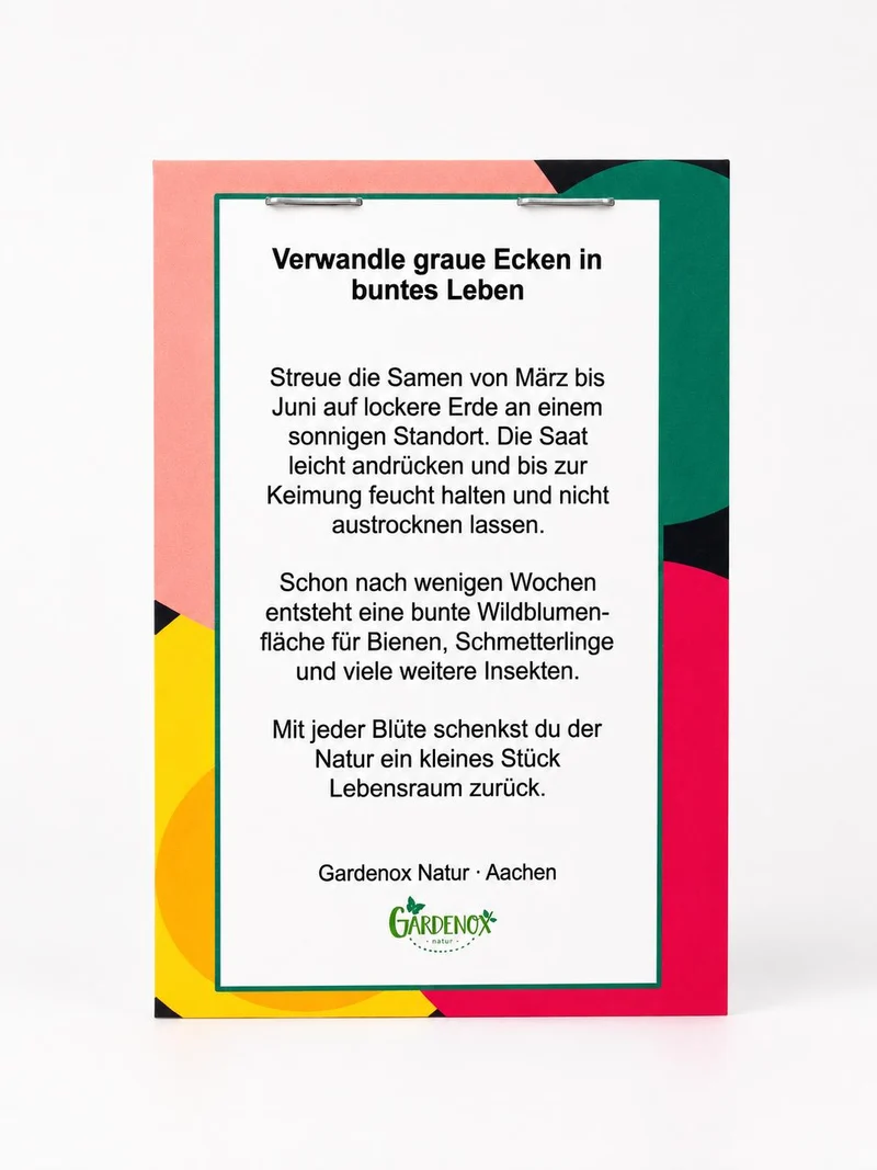 "Urban Wildblumen" - Saatgut für Wilde Ecken 5 qm