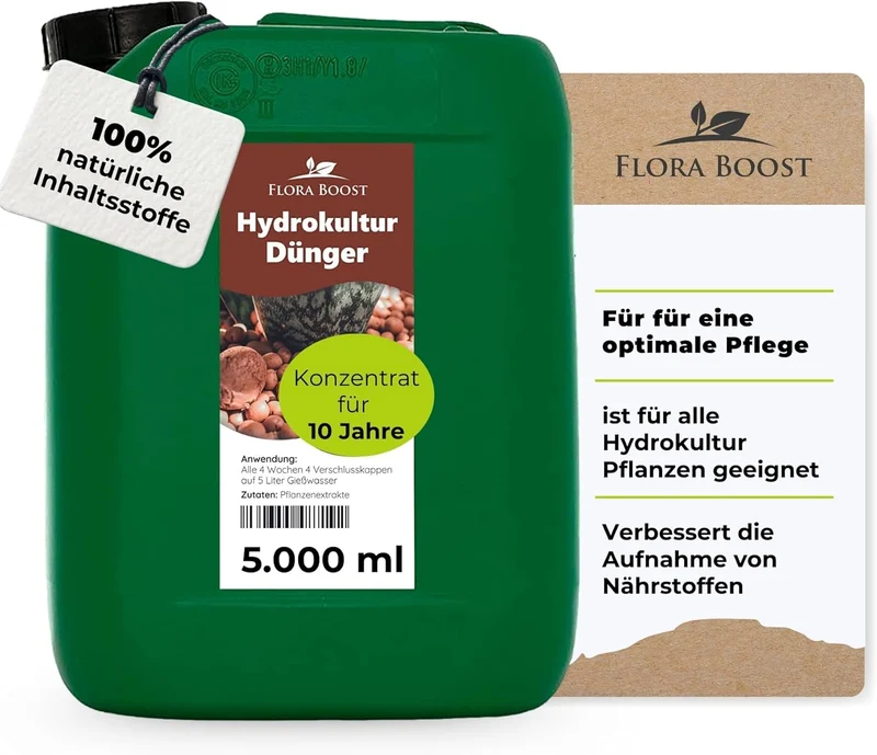Hydrokultur Dünger von Flora Boost für optimales Pflanzenwachstum