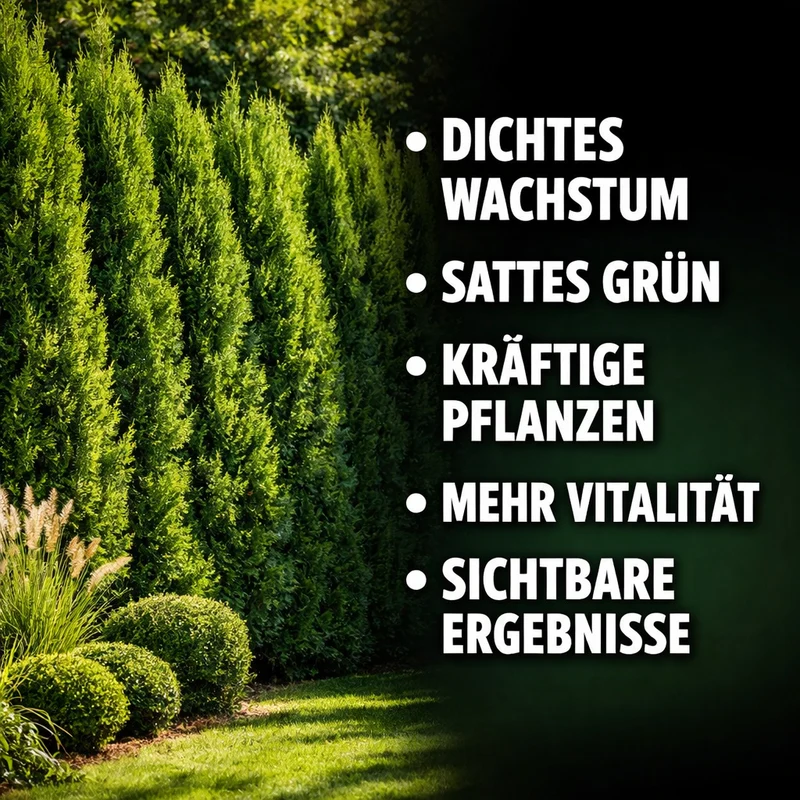 Koniferen Dünger von Flora Boost | 200L Ergiebigkeit | Für Thuja & Tannen