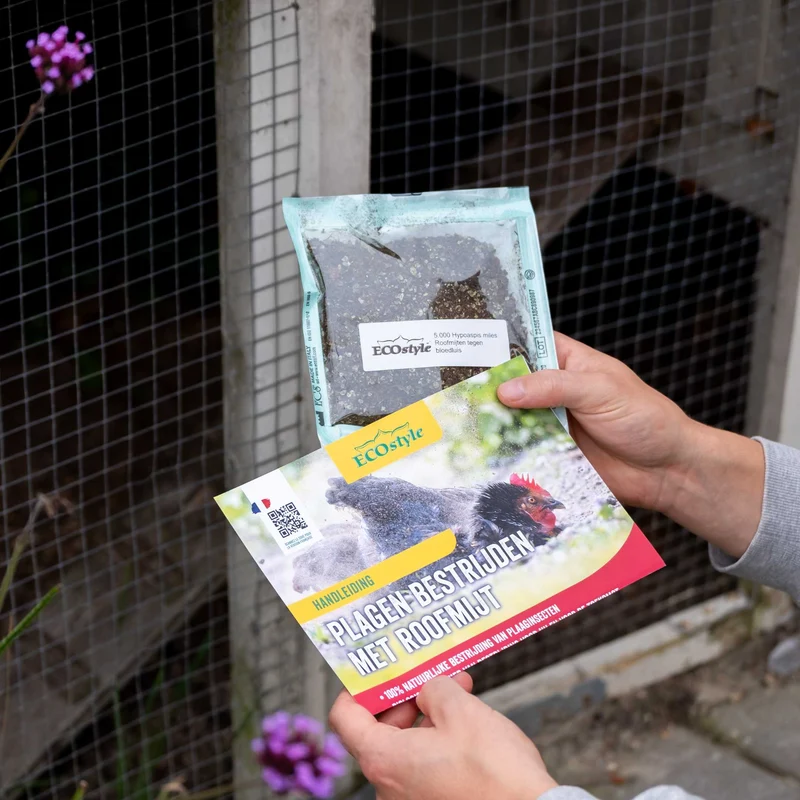 Roofmijt tegen bloedluis bij gevogelte