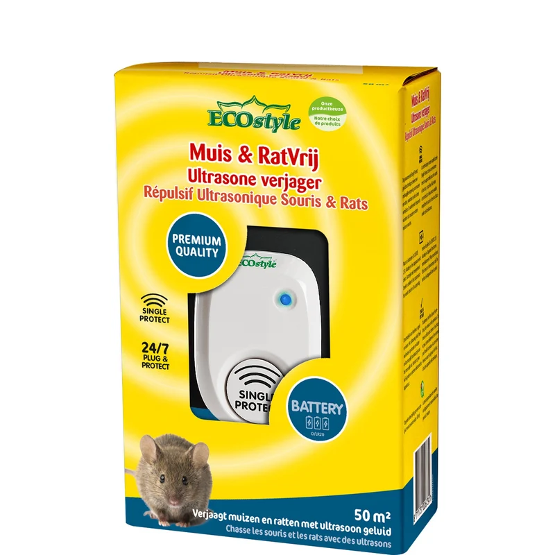 Mouse & Rat free - Ultrasone muizenverjager en rattenverjager