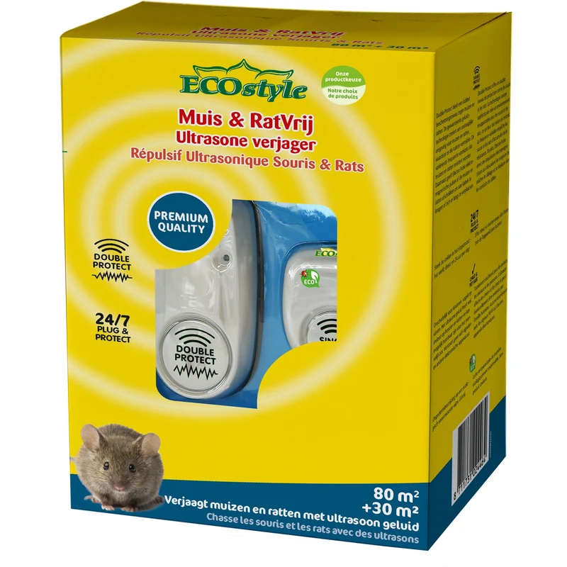 Mouse & Rat free - Ultrasone muizenverjager en rattenverjager
