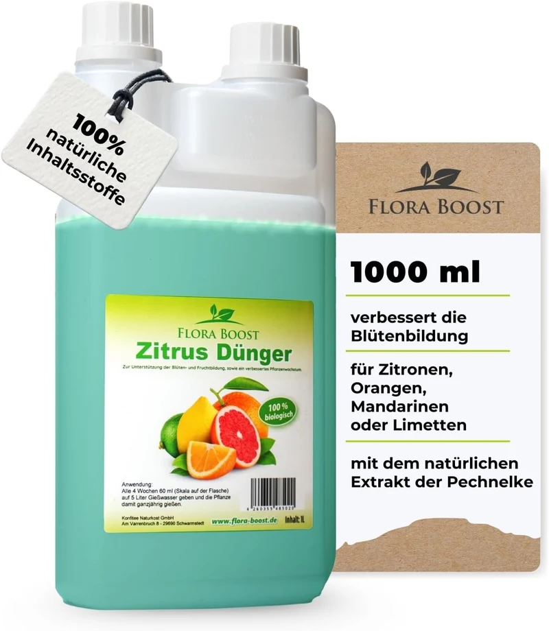 Zitrusdünger von Flora Boost für Zitruspflanzen
