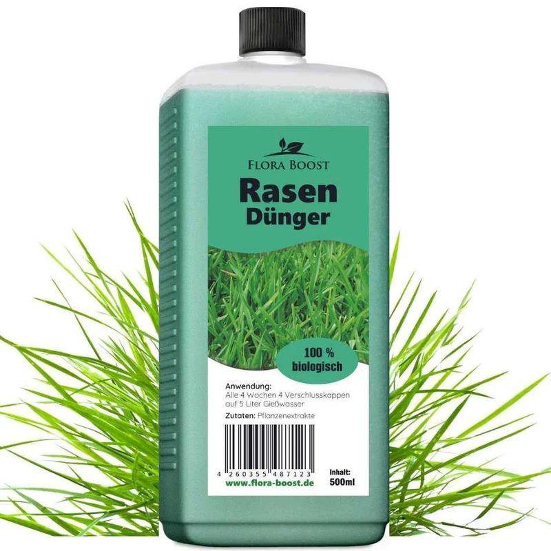 Rasendünger für Bewässerungsanlagen - Effektiver Nährstofflieferant von Flora Boost
