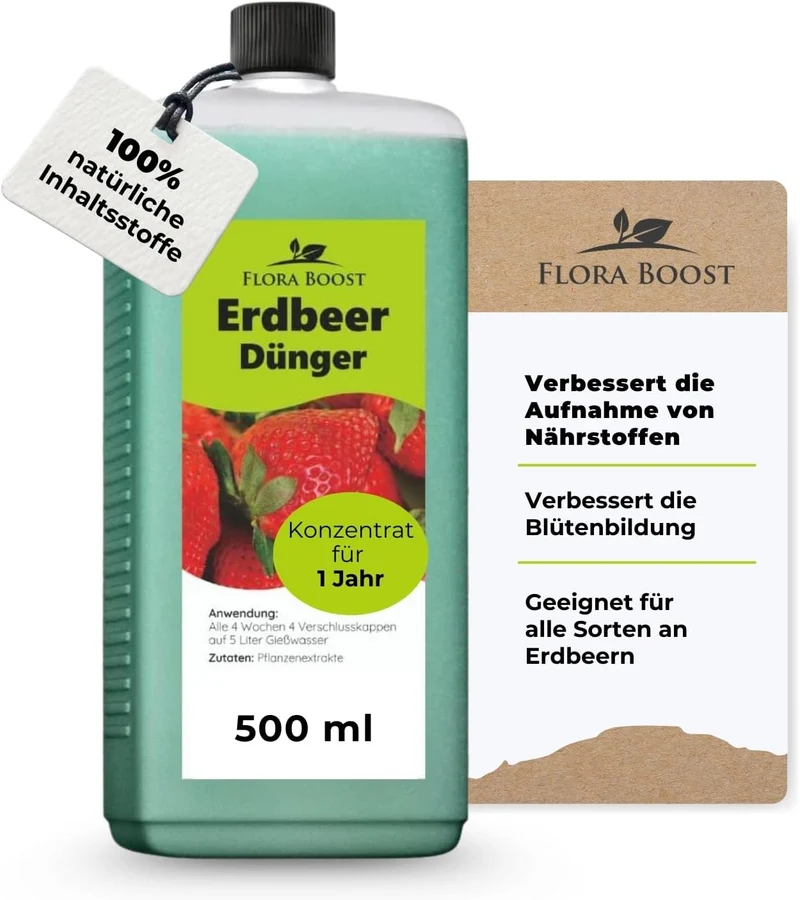 Erdbeer Dünger | Flora Boost für süße Früchte & reiche Ernte