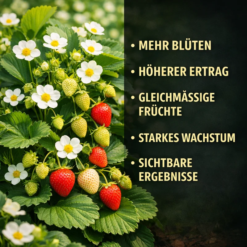 Erdbeer Dünger | Flora Boost für süße Früchte & reiche Ernte