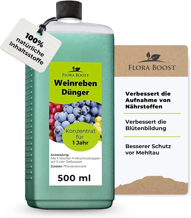 Weinreben Dünger von Flora Boost – Für gesundes Wachstum und kräftige Trauben