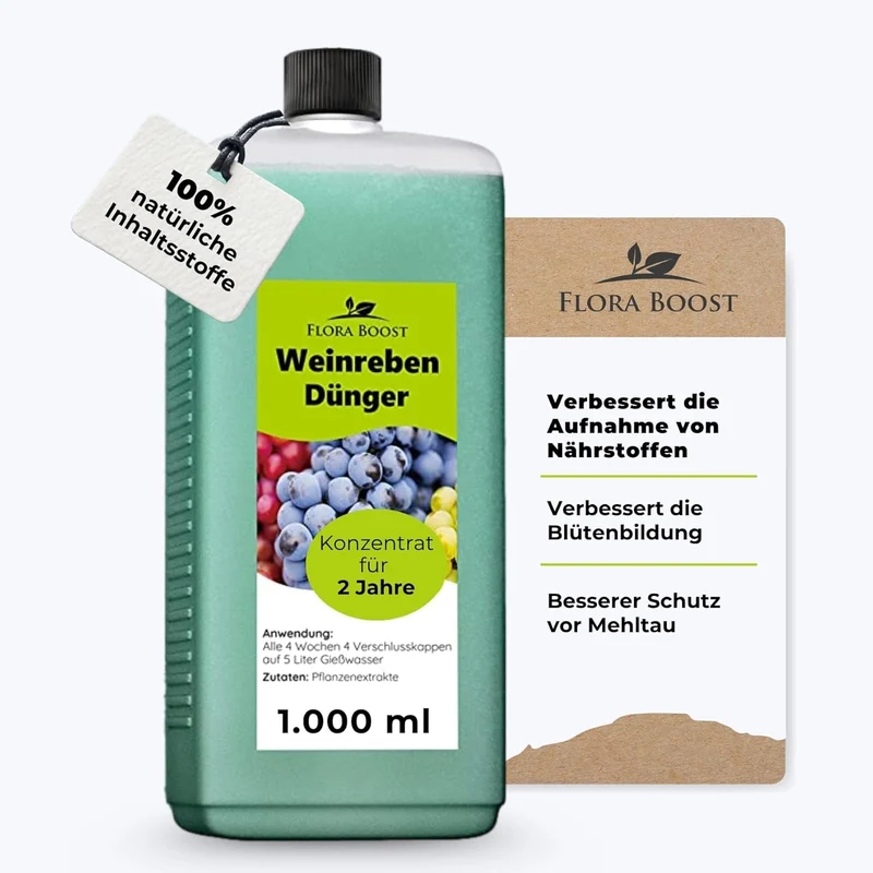 Weinreben Dünger von Flora Boost – Für gesundes Wachstum und kräftige Trauben