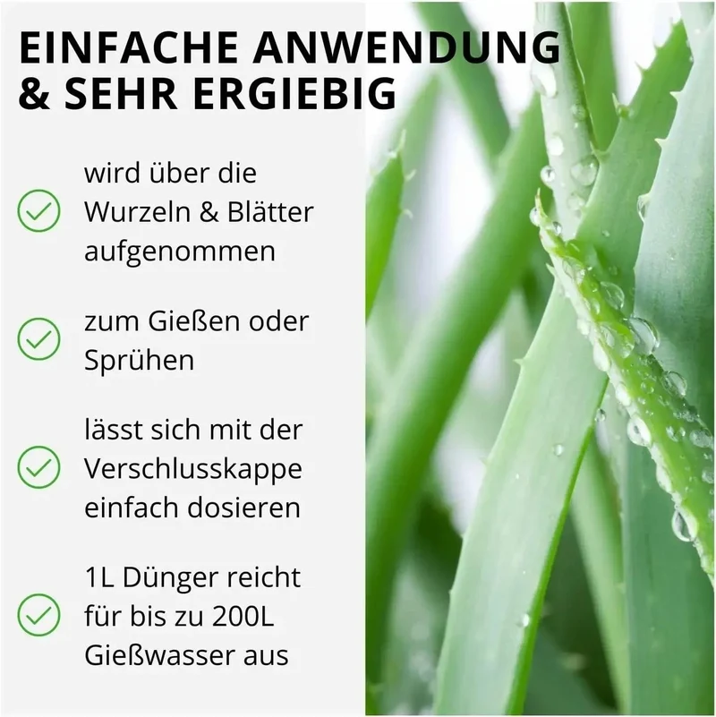 Aloe Vera Dünger von Flora Boost für gesunde Pflanzen und reichhaltige Ernte