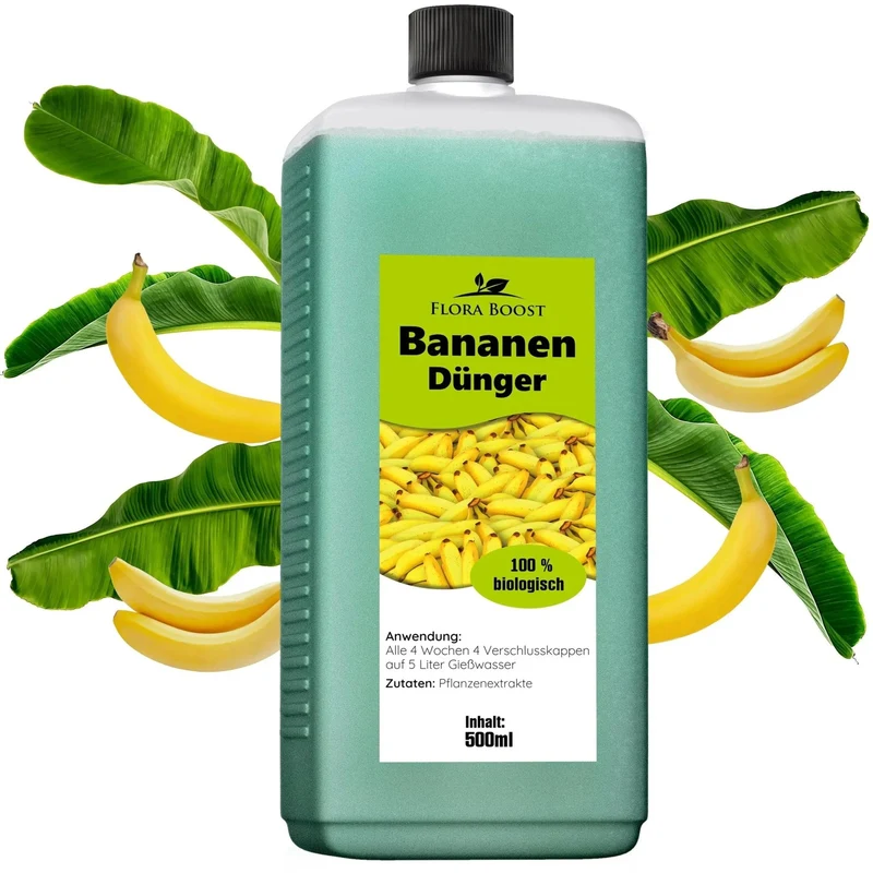 Bananenpflanzen Dünger von Flora Boost für kräftige Bananenpflanzen - Optimaler Bananenpflanzen Dünger