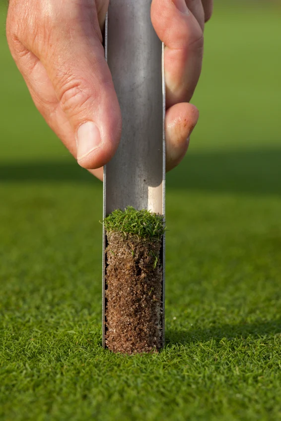 Probennehmer / Bodenstecher aus Edelstahl - für Rasen und Golfgreens