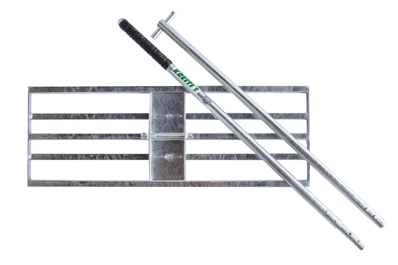 Levelawn "LEVEL MASTER Heavy Duty ", Level Rake, Rasenrakel- Verzinkter Vollstahl inkl. Stahl-Stiel!
