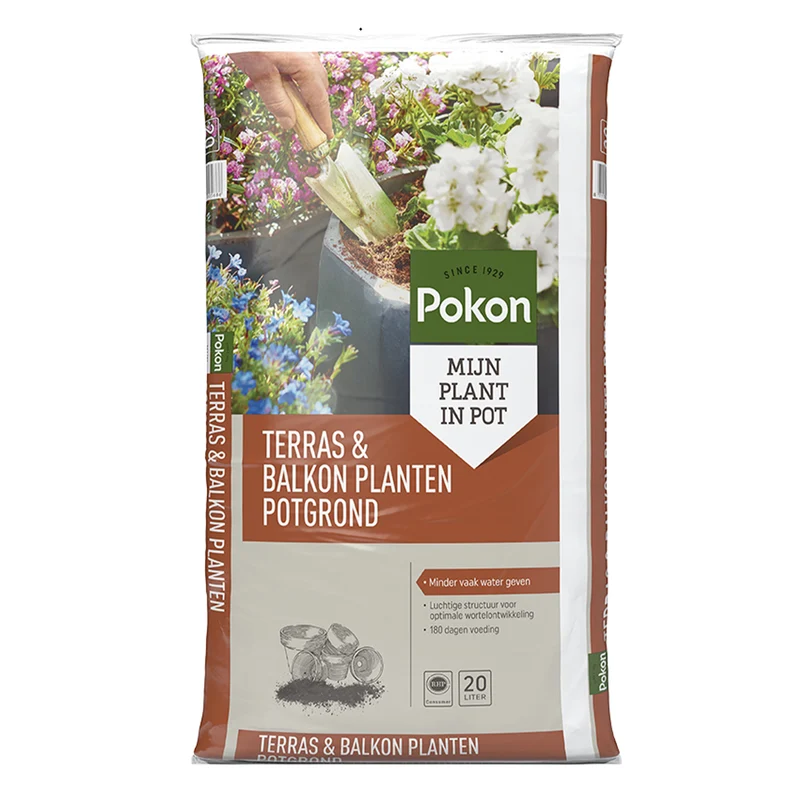 Pokon Blumenerde für Terrassen- und Balkonpflanzen