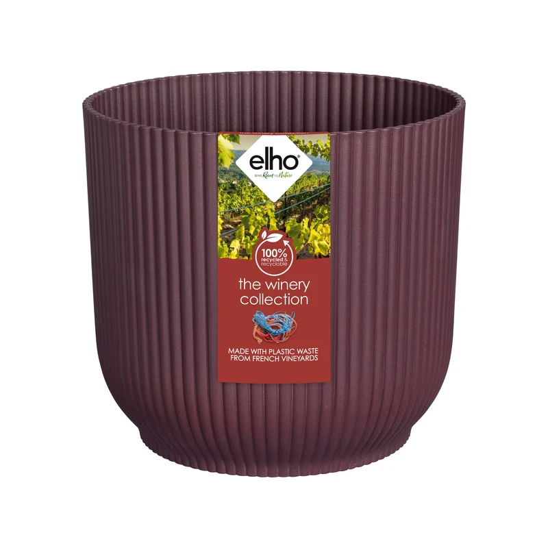 Elho Blumentopf The Winery collection Bordeauxrot