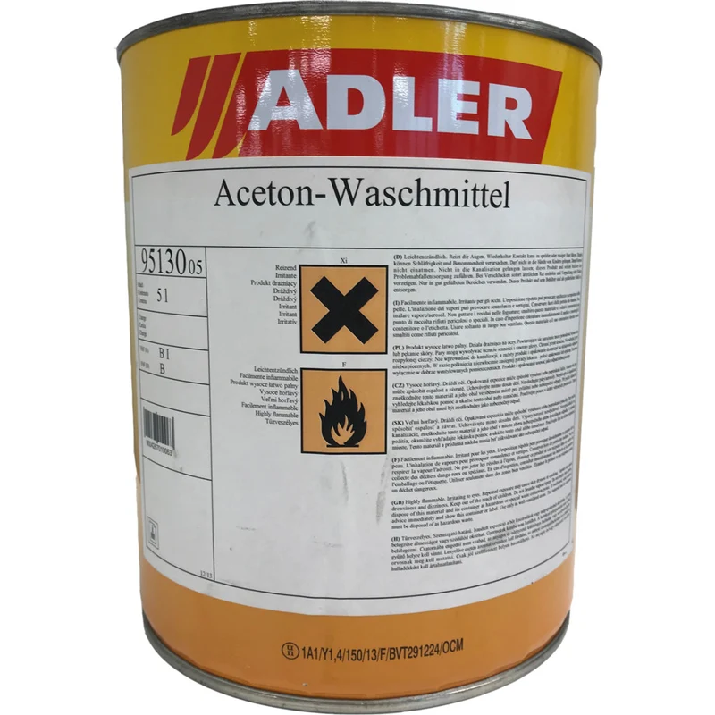 Aceton-Waschmittel