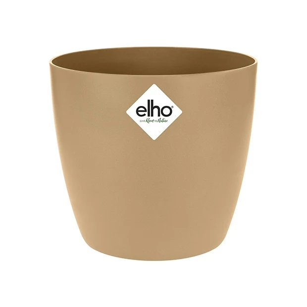 Elho Blumentopf Brussels rund cookid braun
