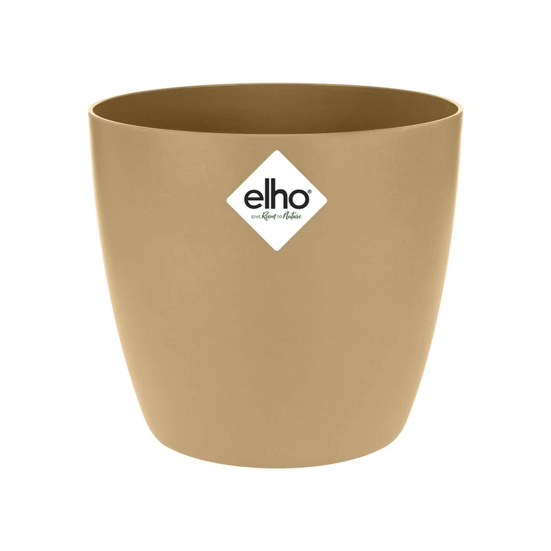 Elho Blumentopf Brussels rund cookid braun