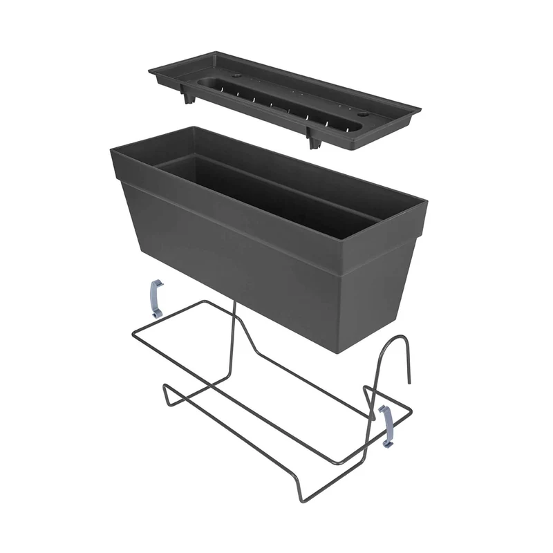 Elho Balkonkasten Loft Urban allin1 rechteckig anthrazit