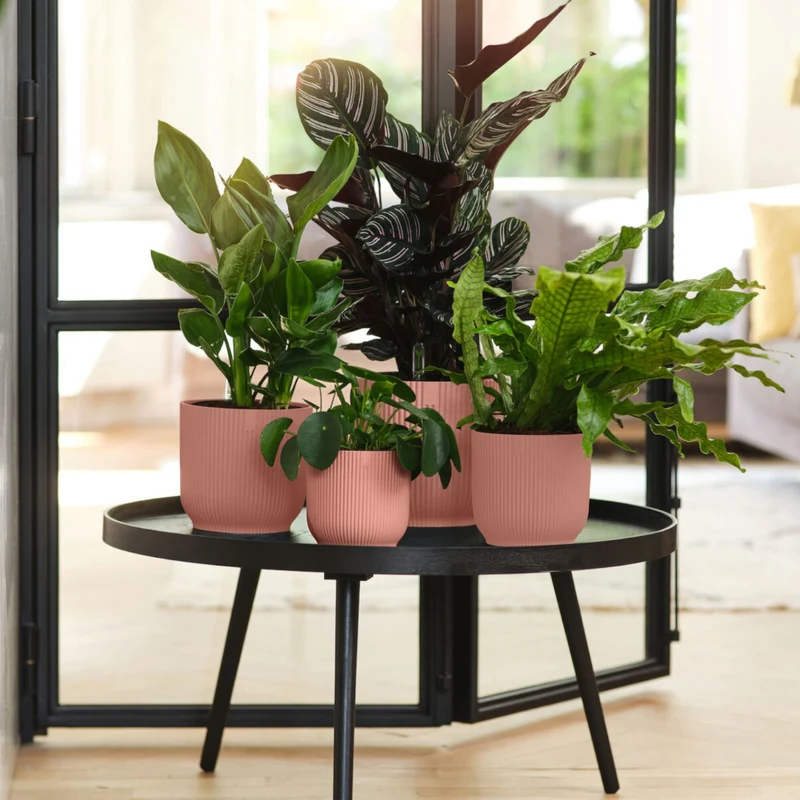 Elho Blumentopf Vibes Fold rund rosa - Innentopf