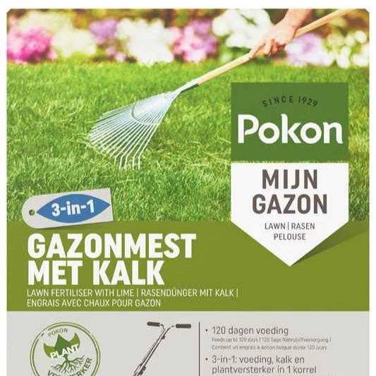 Pokon Bio Rasendünger mit Kalk