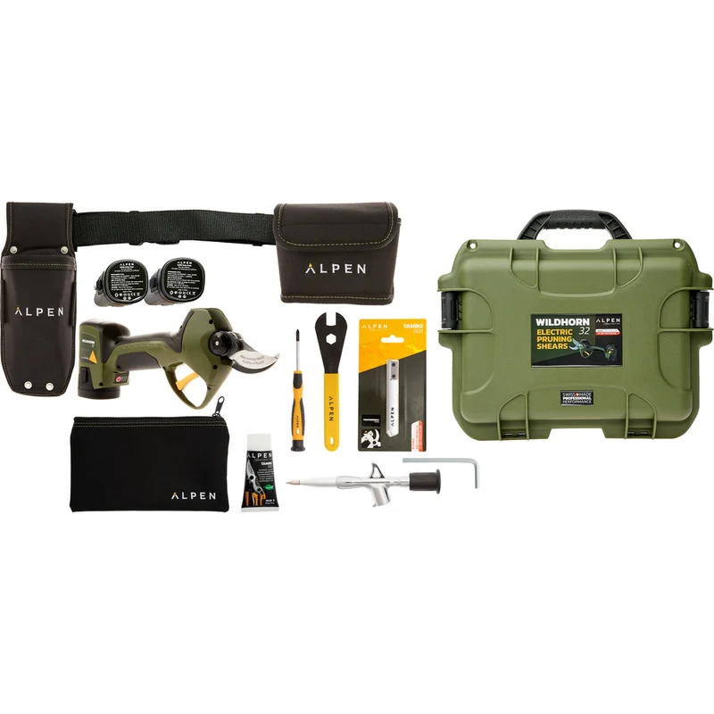 ALPEN Elektrische Gartenschere WILDHORN 32 / Set